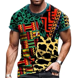 African Graphic T Shirts Colourful Abstract Art 3D Print Men Woman T-shirt Holiday Streetwear Harajuku Kids Tops Tees Clothing