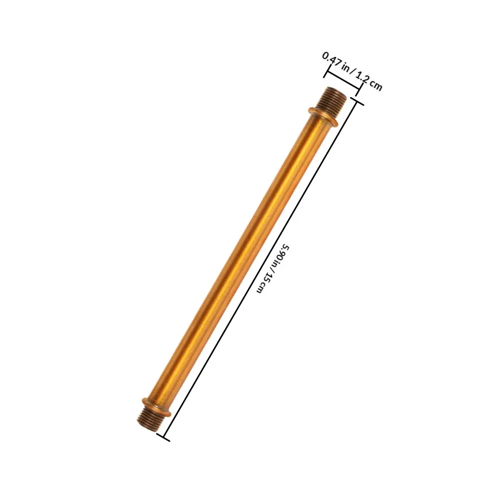 2Pcs Wall Lamp Hollow Tube Connectors M10 External Thread Double-Ended Metal Rods for Table Lamp DIY Kit Lighting