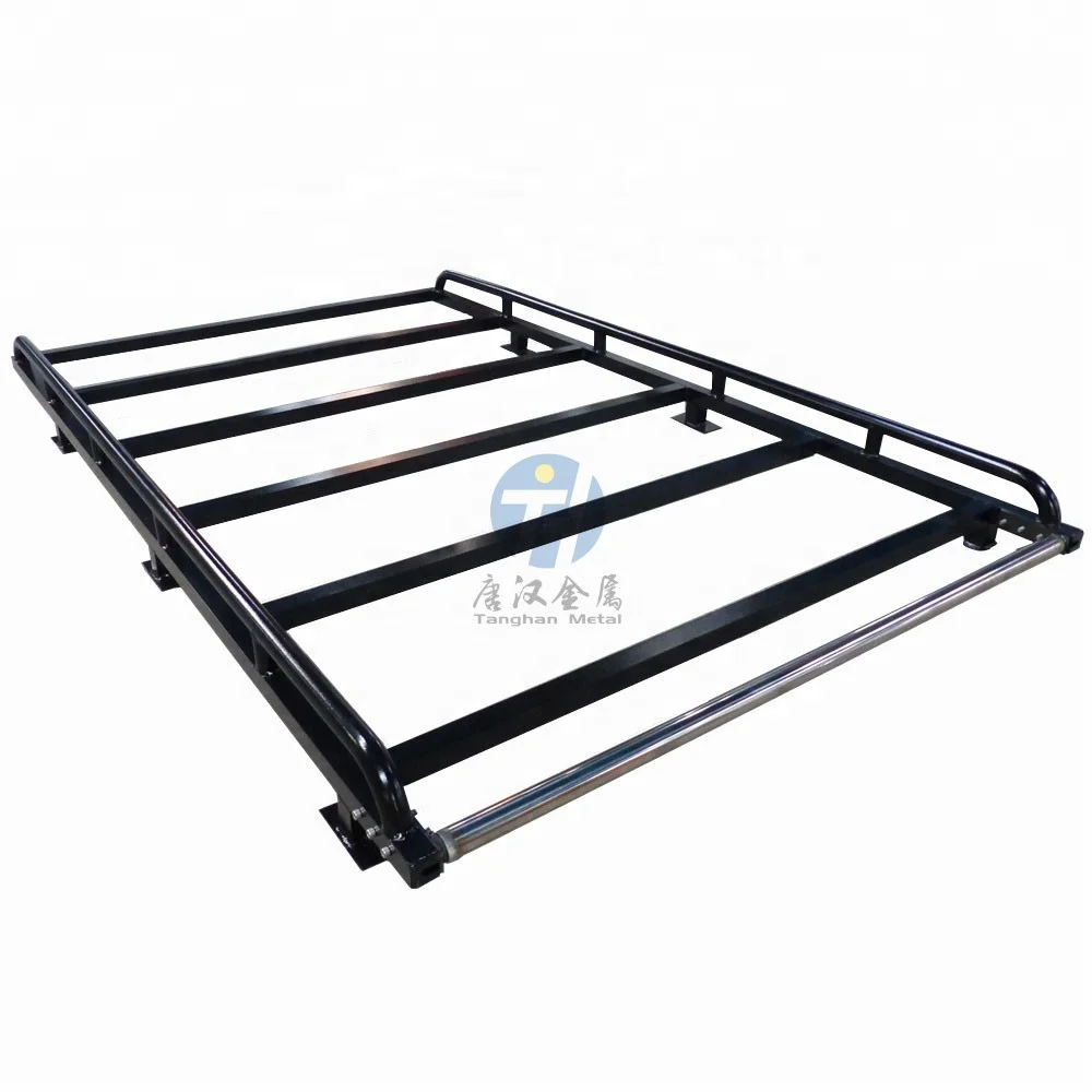 Black Overhang Full Size Cab Roof Rack cargo Ladder for Aluminum UTE Canopy