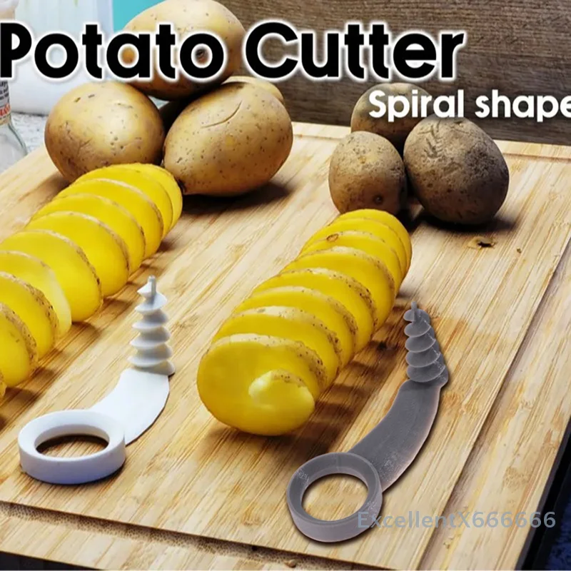 

Whirlwind Potato Spiral Cutter Potato Tower Making Machine Vegetable Slicer Creative Vegetable Tools Kitchen Accessories Gadgets