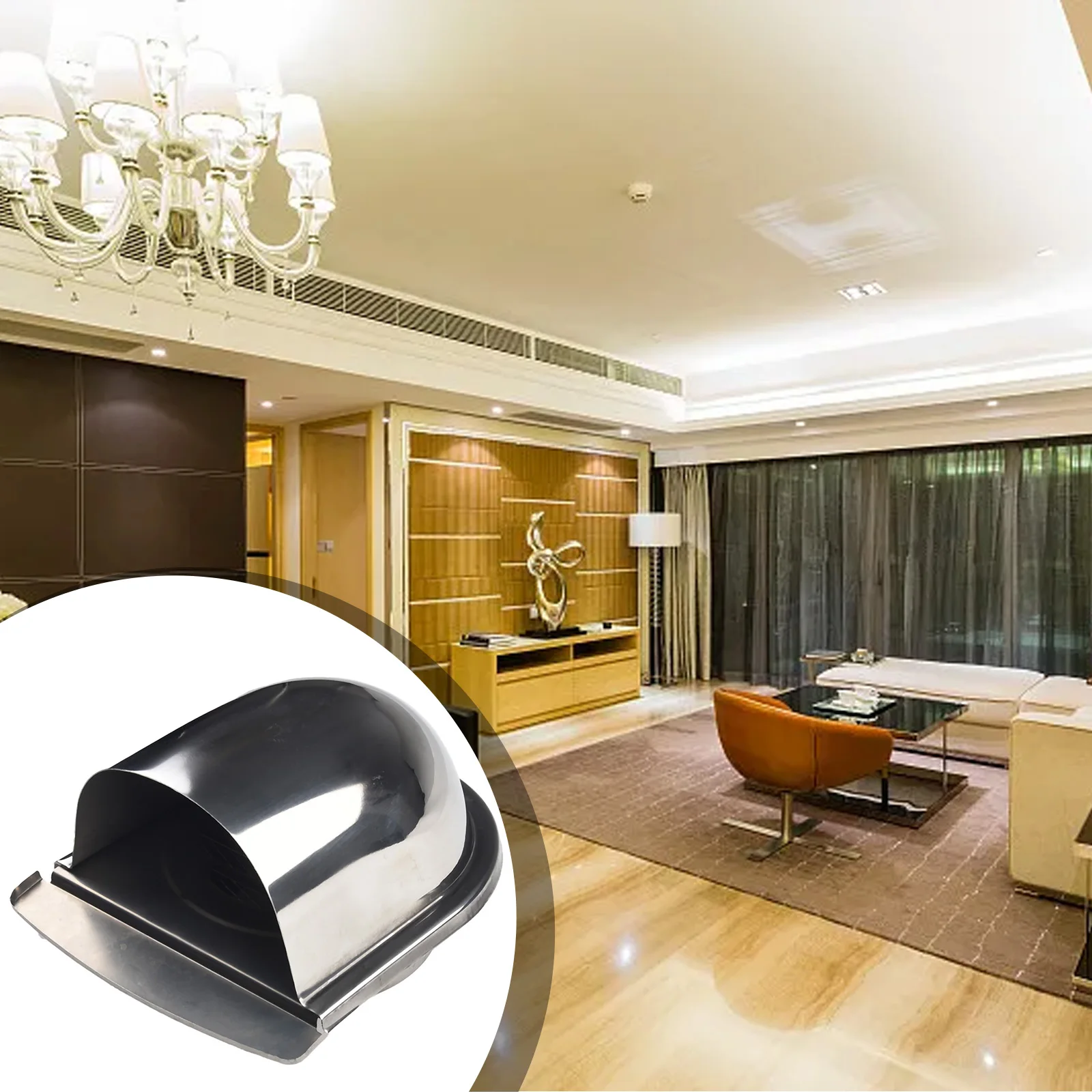 

Air Vent Grille for Wall Duct Outlet Constructed with Stainless Steel for Kitchen Cooker Hood and Bathroom Extractor Use