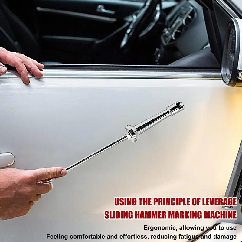 Paint-Free Slide Hammer Dent Remover Car Dent Repair Puller Ergonomic Dent Puller Rod For Auto Body Metal Dent