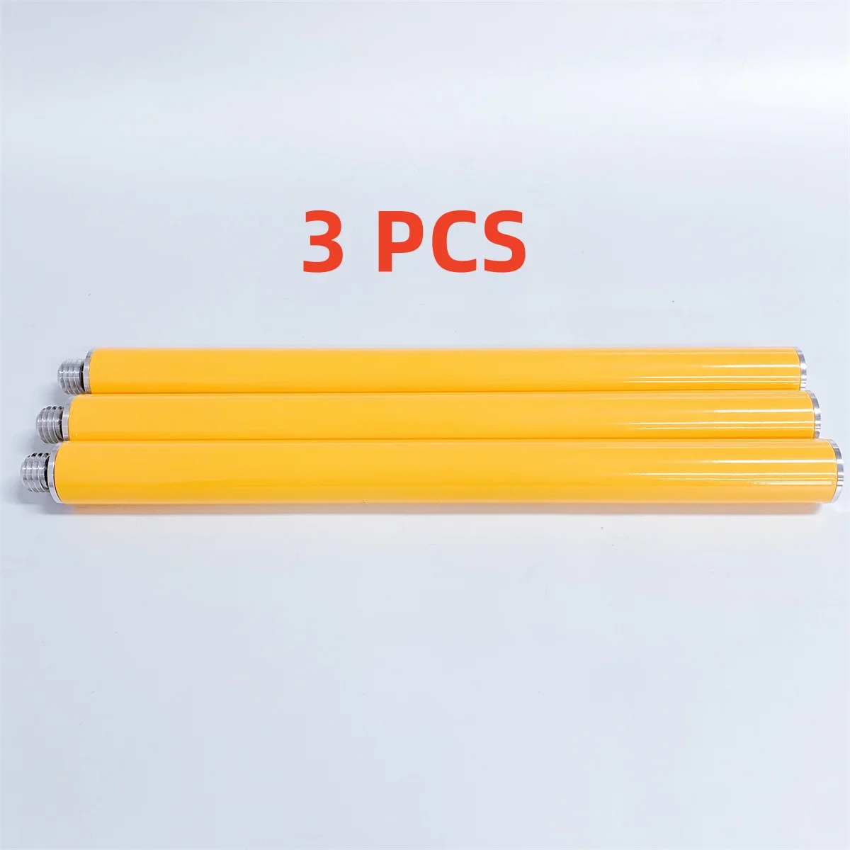 3PCSGNSS GPS yellow extension pole Extension rod OD 25mm Length 30CM Leveling accessories Extension rod for Trimble Topcon Leica