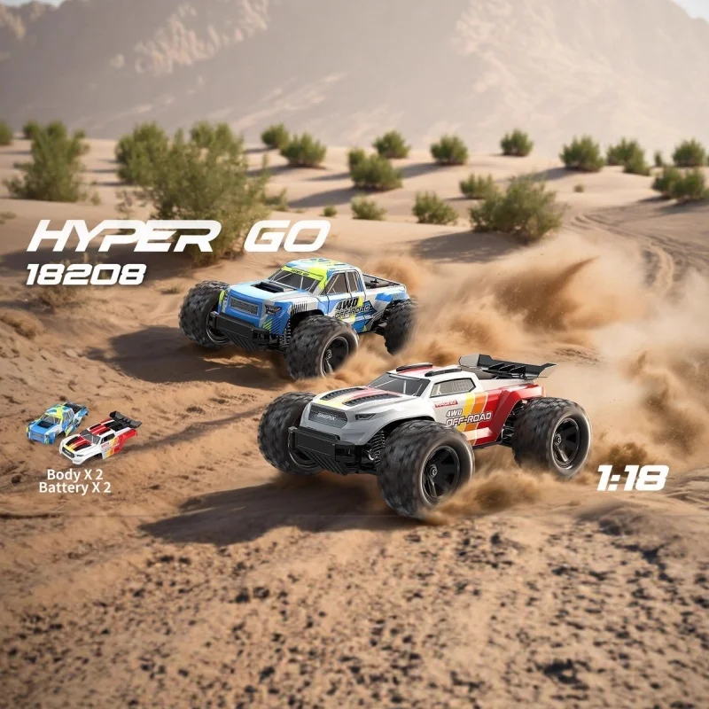 

MJX 18208 Brush 1:18 Dual Electric Double Shell High Speed Four Wheel Drive Off Road Climbing Remote Control Car Model Toy Gift