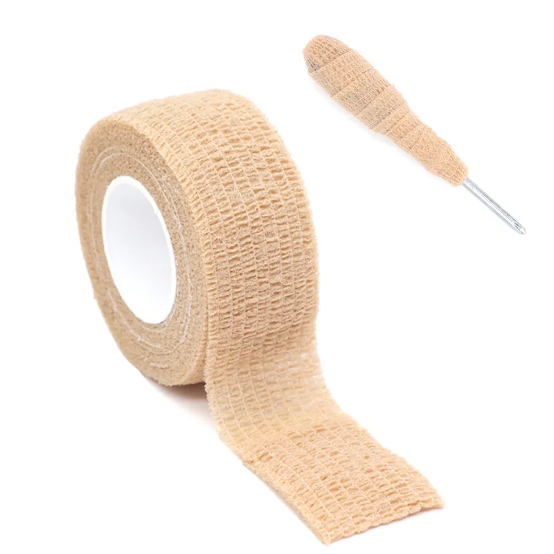 2.5cm Self-Grip Elastic Bandage - Breathable Latex Free Athletic Tape, Sports Wrap for Finger/Toe/Ankle/Wrist Sprain Support