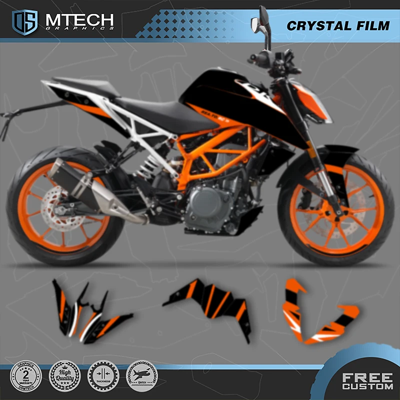 

DSMTECH Motorcycle Graphics Decal Stickers Kits For KTM 2017 2018 2019 2020 DUKE 125 17-20 DUKE125 390 001