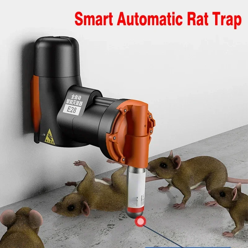 

Smart Automatic Rat Trap Kit Humane Mousetrap Home Mouse Trap Machine Without Co2 Cylinders Non-Poisonous Mice Controller Pest