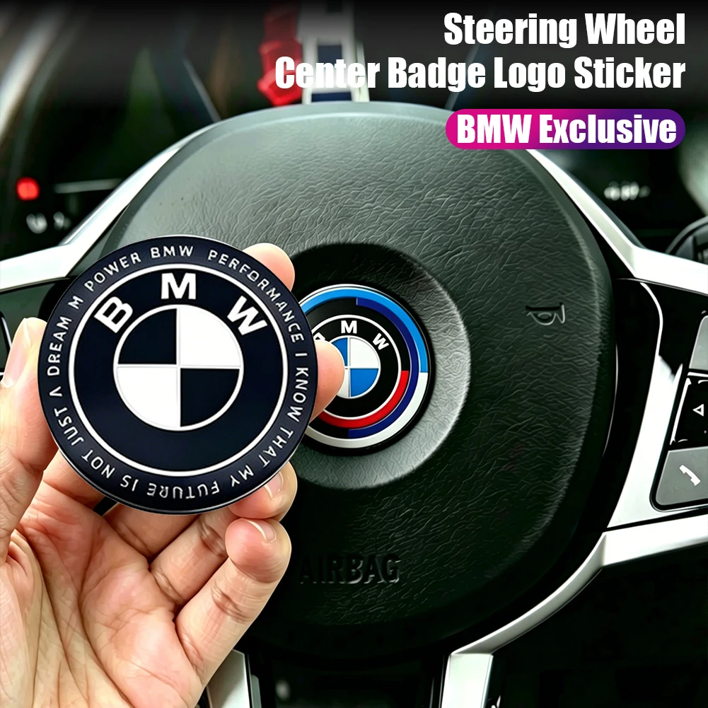 

For BMW G80 G06 G07 G42 G14 G15 G16 F82 F20 F21 F83 M2 Auto Steering Wheel Center Aluminum Alloy Badge Logo Sticker Accessories