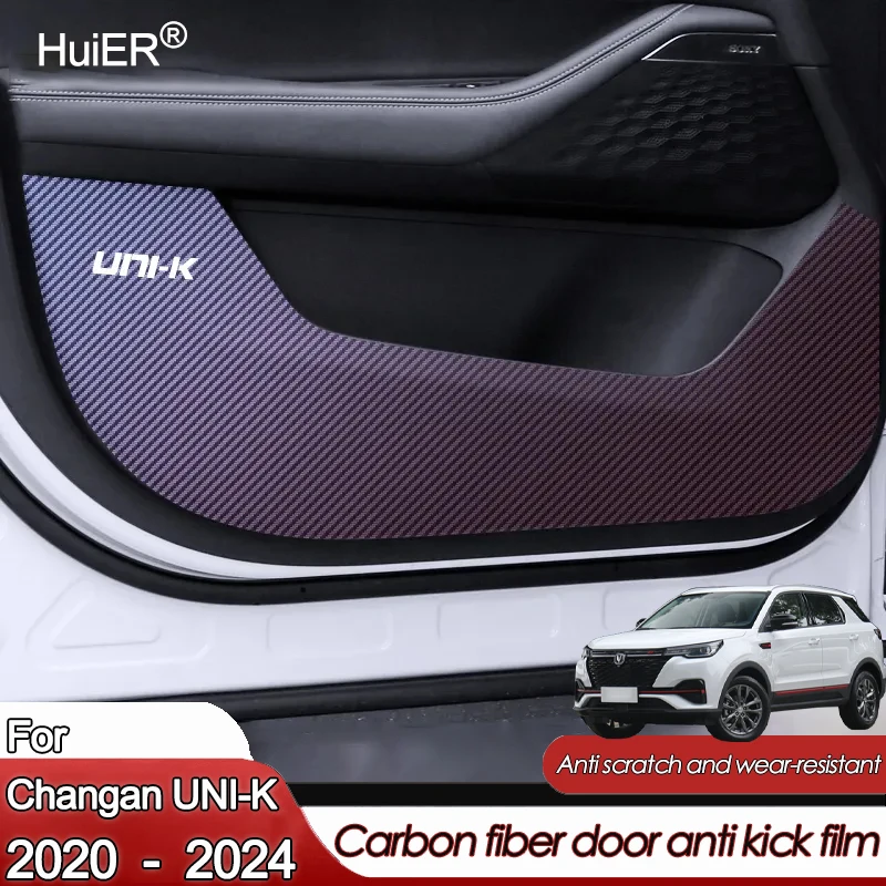 Car Inner Door Anti Kick Film Protective Anti-Scratch Cover for Changan UNI-K 2020 - 2024 Auto Accessories Protector