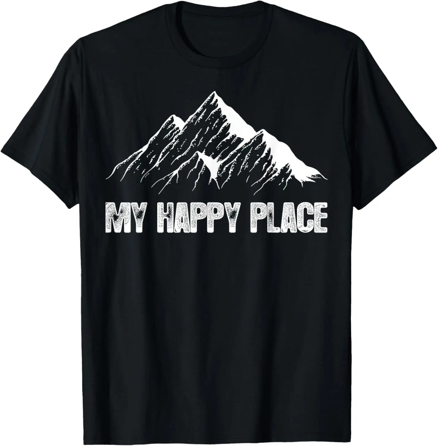 

Футболка с рисунком The Mountains Are My Happy Place, 100% хлопок