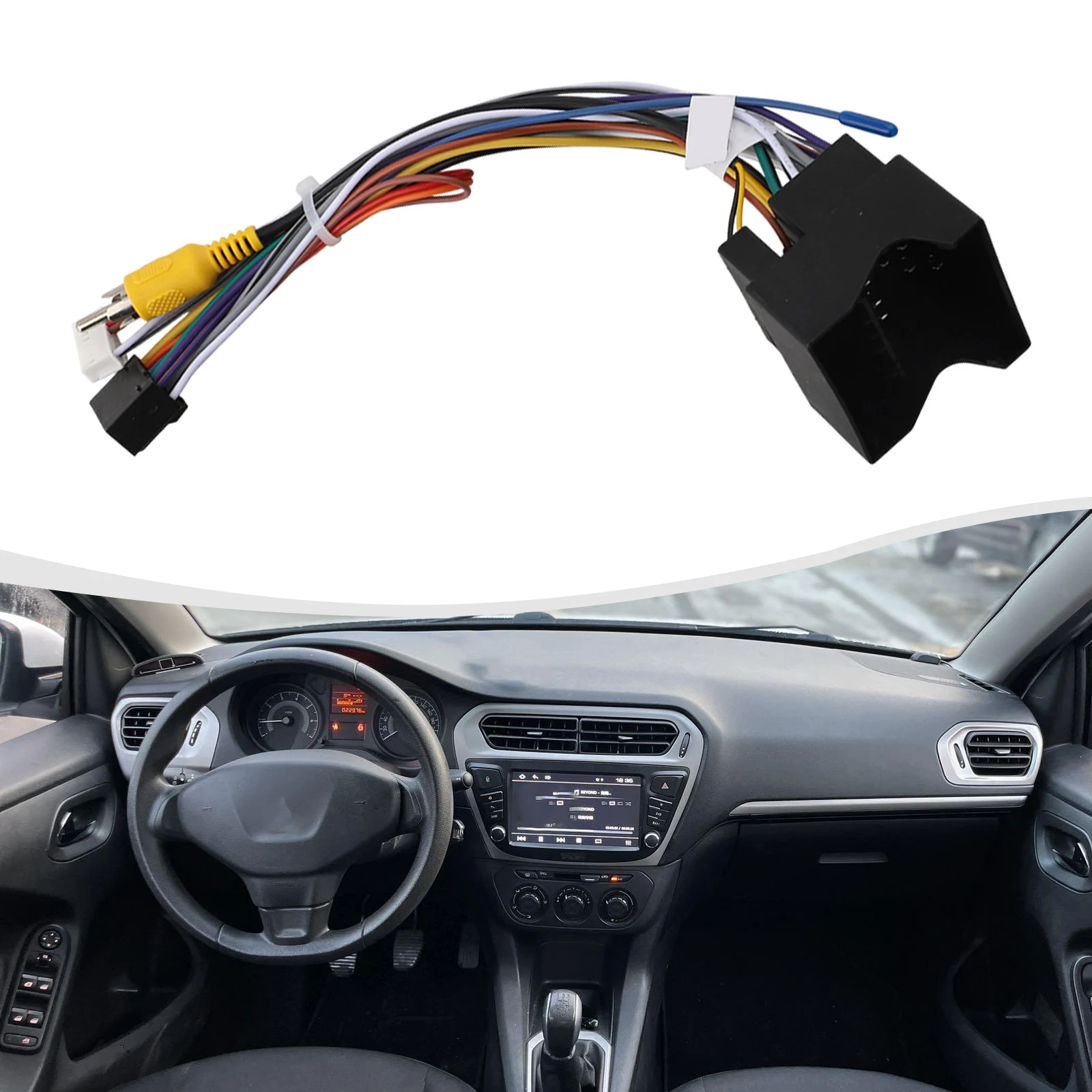 16 PIN Connector Car Radio Adapter Car Audio Installation Material Practical Use Reliable Performance 16 PIN Connector