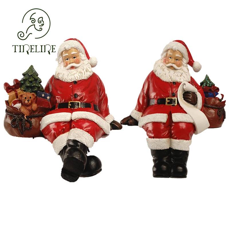 

Sculpture Art Decor Home New Year 2023 Abstract Decorations Christmas Statues Ornaments Santa Claus Gift Crafts Modern Indoor