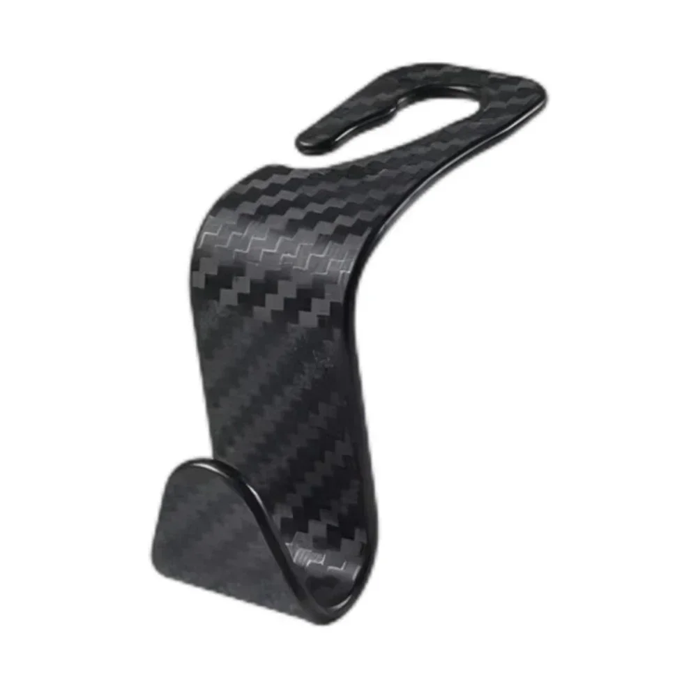 Efficient Car Hook Carbon Fiber Style Easy Installation Features Fiber Textured Organizer Secure Easy Installation