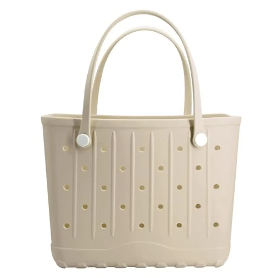 Rubber Beach Bag EVA Waterproof Tote Bags Washable Sand-proof Travel Handbags for Pool Boat Groceries Work Sports