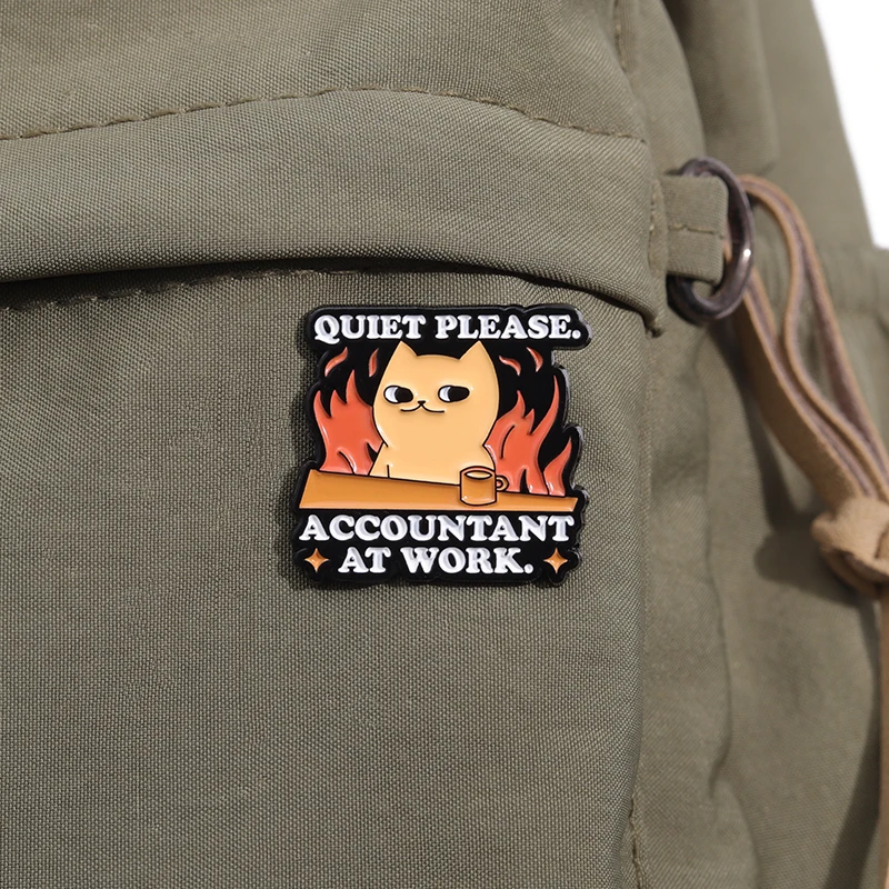 Tax Season Survivor Enamel Pins Custom Accountant Brooches Lapel Badges Cartoon Punk Funny Puns Jewelry Gift for Kids Friends