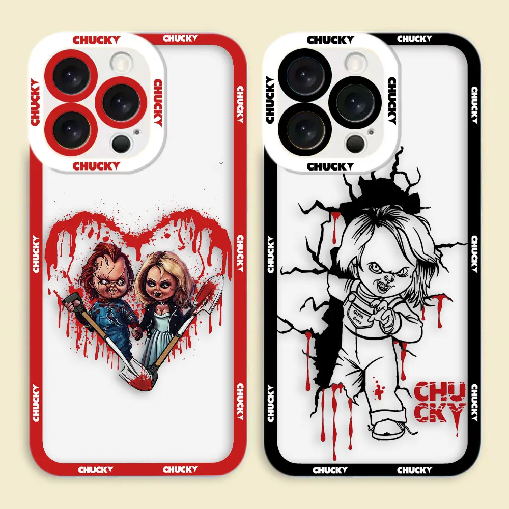 Clear Phone Case For Xiaomi Redmi Note 15 14 13 12 12S 11 11T 11S 10 9 10S 9S 8 Pro Max Plus Case Cover Print Good Guys C-Chucky