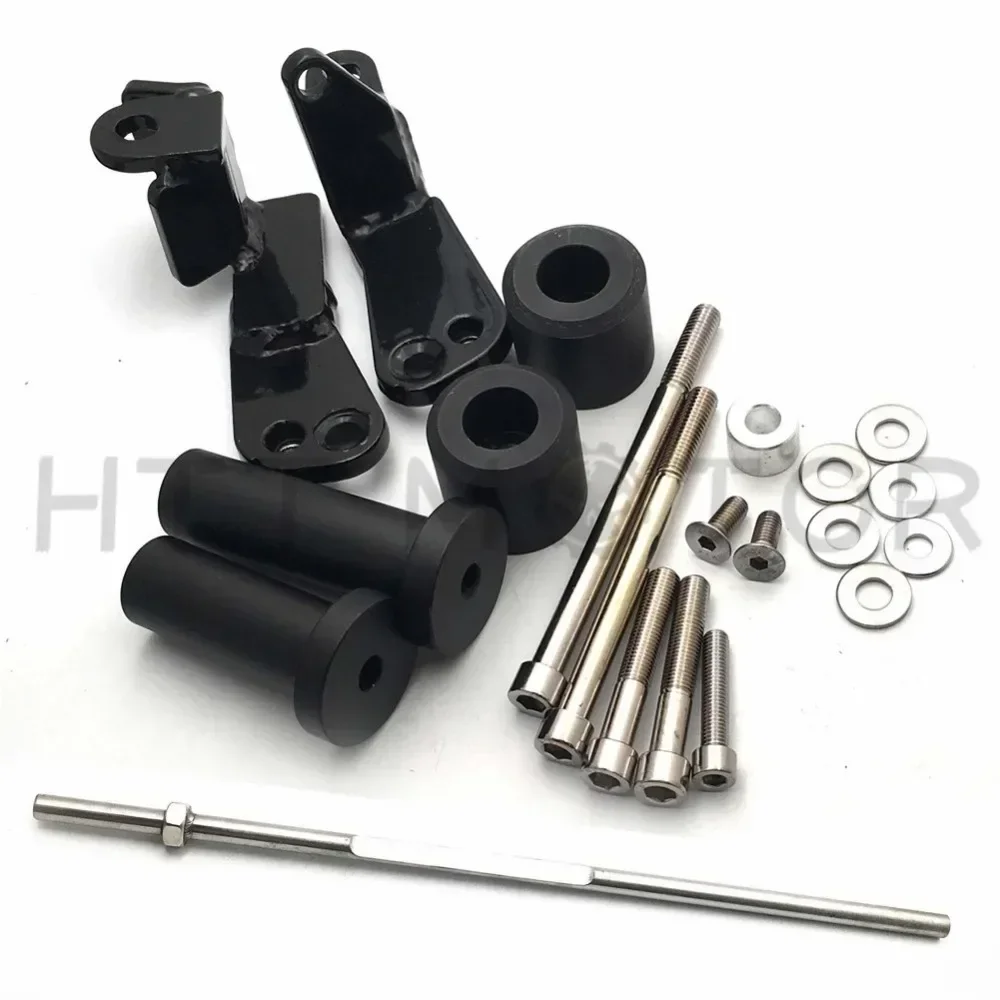 قطع غيار الدراجات النارية بدون قطع الإطار المنزلق حامي لسوزوكي 1999-2007 هايابوسا GSX1300R GSX-R أسود