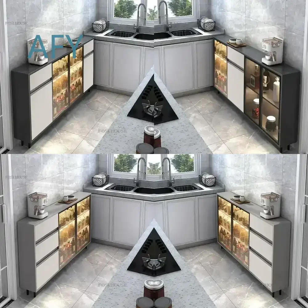 Ultra Thin 25cm Narrow Sideboard Cabinet for Dining Room Kitchen Restaurant Buffet Storage Luxury Slim Space Saving Furniture