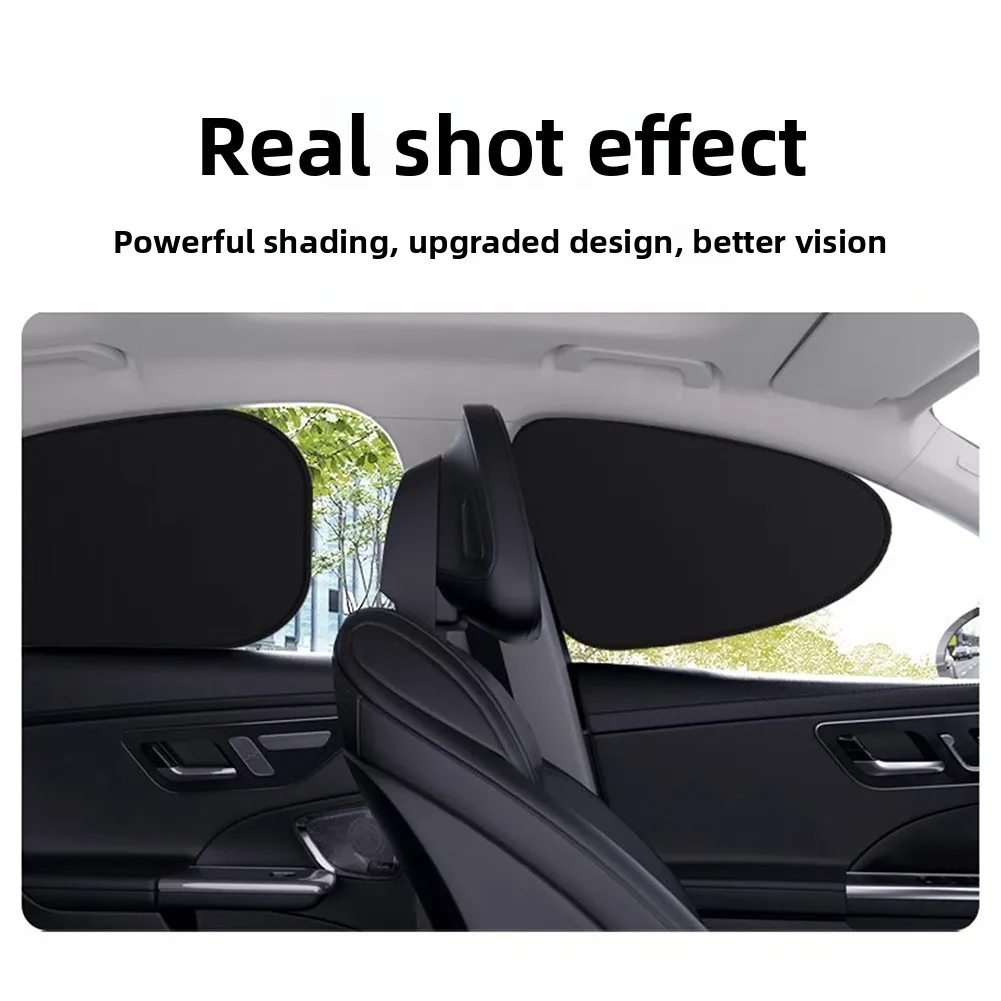 Sunshade Car Side Window Static Cling Sun Visor UV Protection Privacys Protector Fast Install Clear Visibility Window Screen