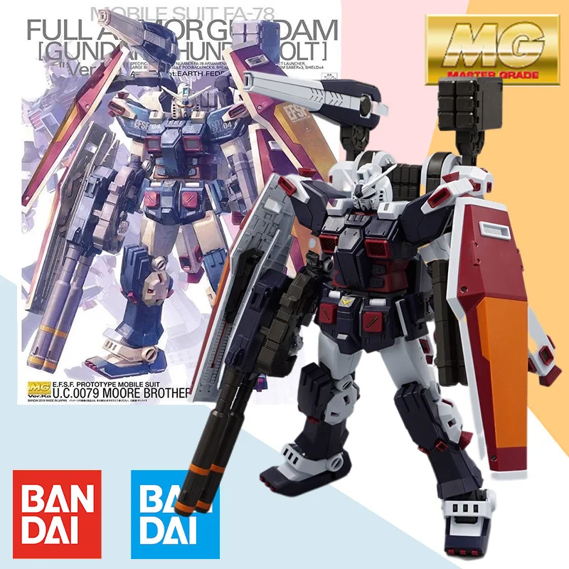 

Bandai Original BOX MG MASTER GRADE 1/100 FULLARMOR GUNDAM Ver.Ka Aninm ActionFigureAssembly Model Kit Toy Gift for Children