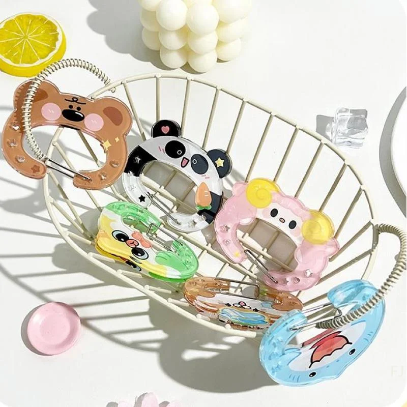 Lustiger Wanderkarabiner mit animierten Tieren, Schlüsselanhänger mit Acrylschnalle, Rucksackdekoration, Schlüsselanhänger mit mehreren Taschen