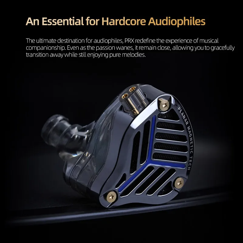 اطلب مسبقًا سماعة KZ PRX من الجيل الرابع سماعات أذن lEM ذات غشاء مستو مصممة حديثًا مع كابل مطلي بالفضة عالي النقاء