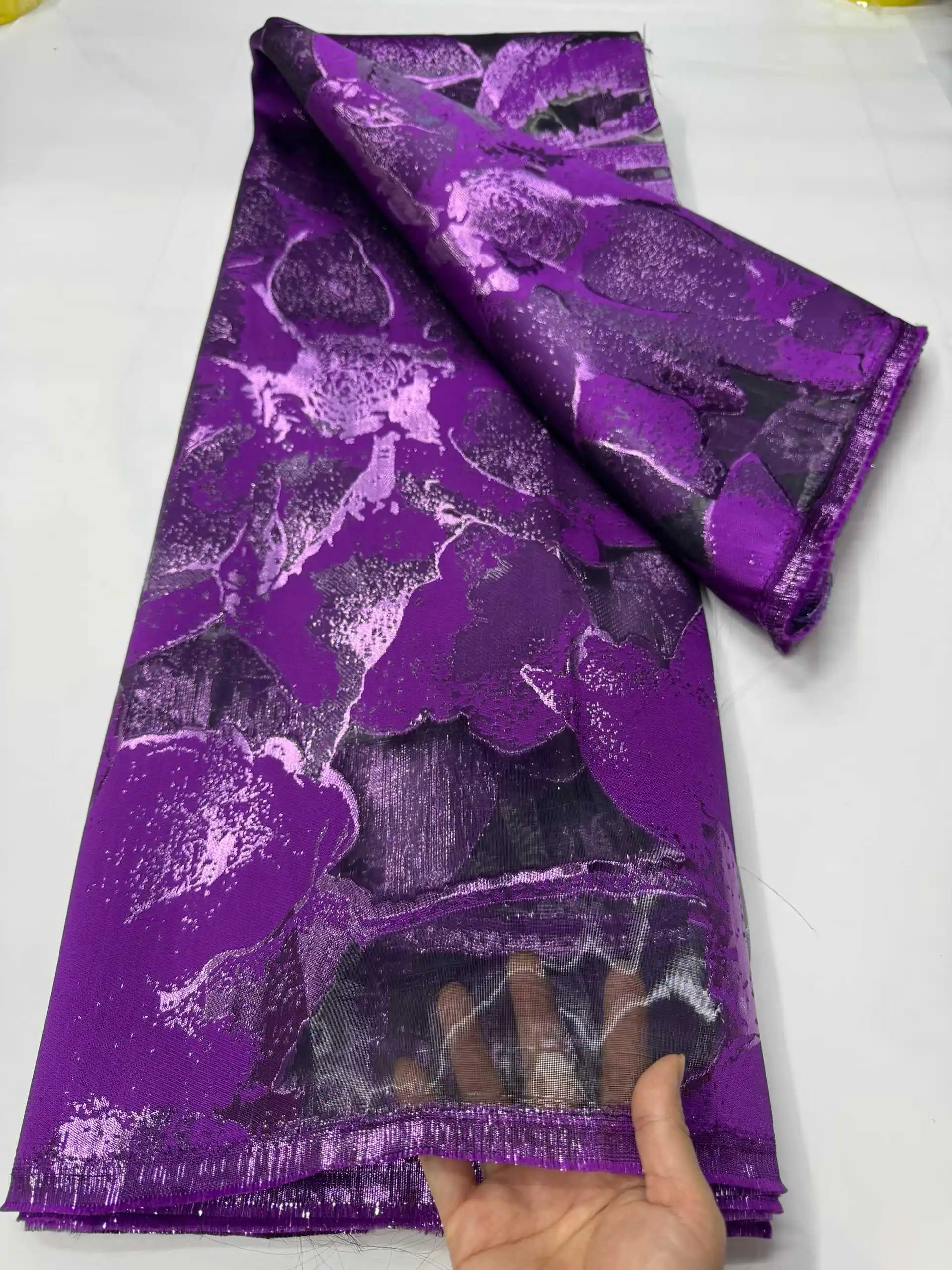 Африканская парчовая кружевная ткань, 5 ярдов, 2025 г., высокое качество, нигерийское жаккардовое кружево, французское кружево для женщин, праздничное платье, шитье