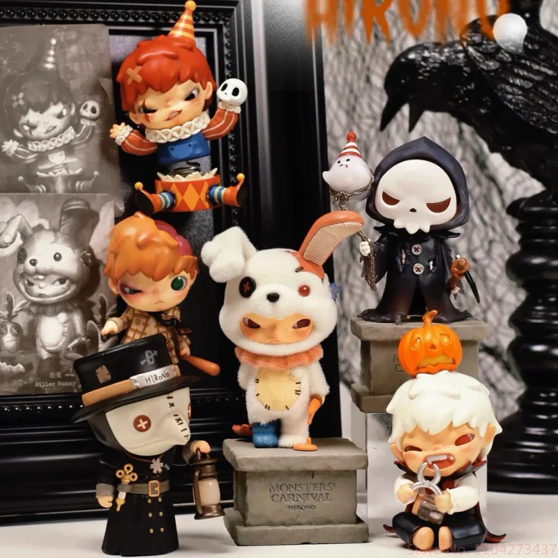 POP MART оригинальная карнавальная серия Hirono Monsters, слепая коробка, кукла, настольная игрушка, украшение для сцены, модель, загадочная коробка, подарок на фестиваль девушки