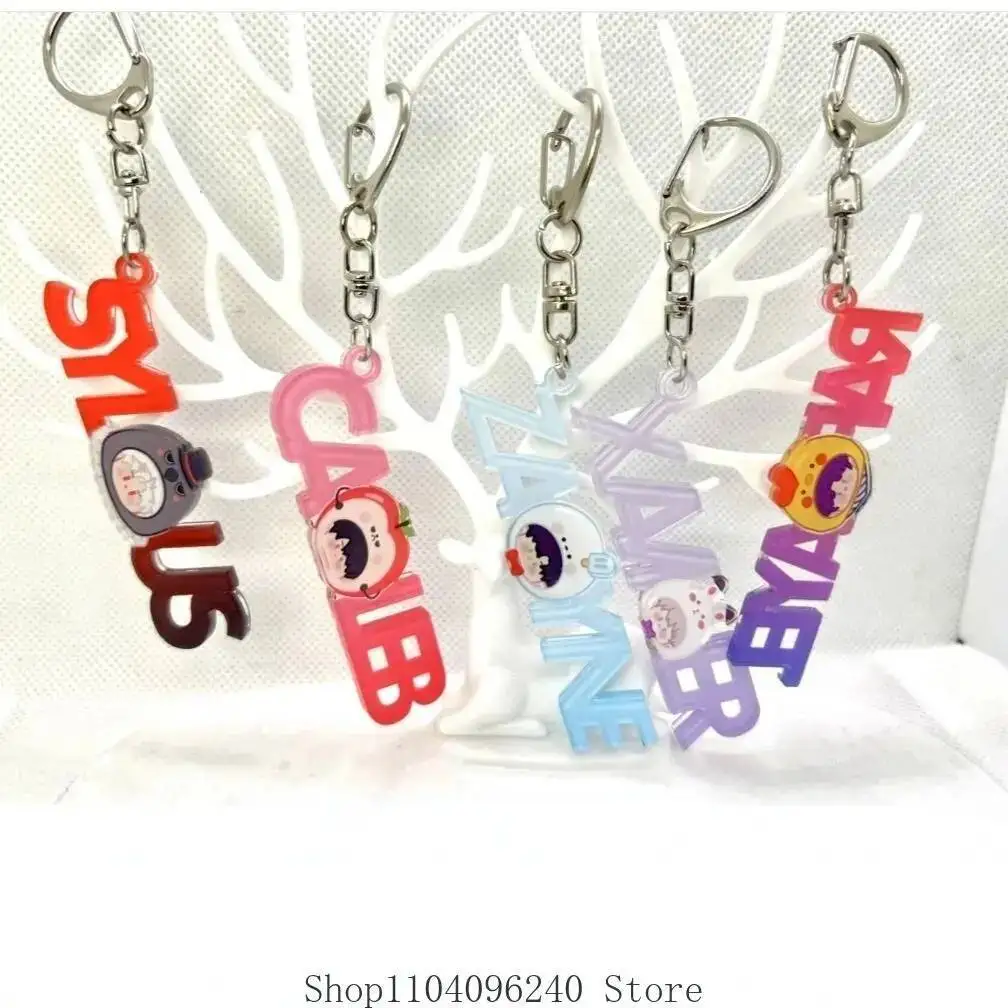 

Anime GAME Love And Deepspace Rafayel Zayne Xavier Sylus Caleb Anime Cosplay Acrylic Schoolbag Key Chain Pendant Keychains Toy B