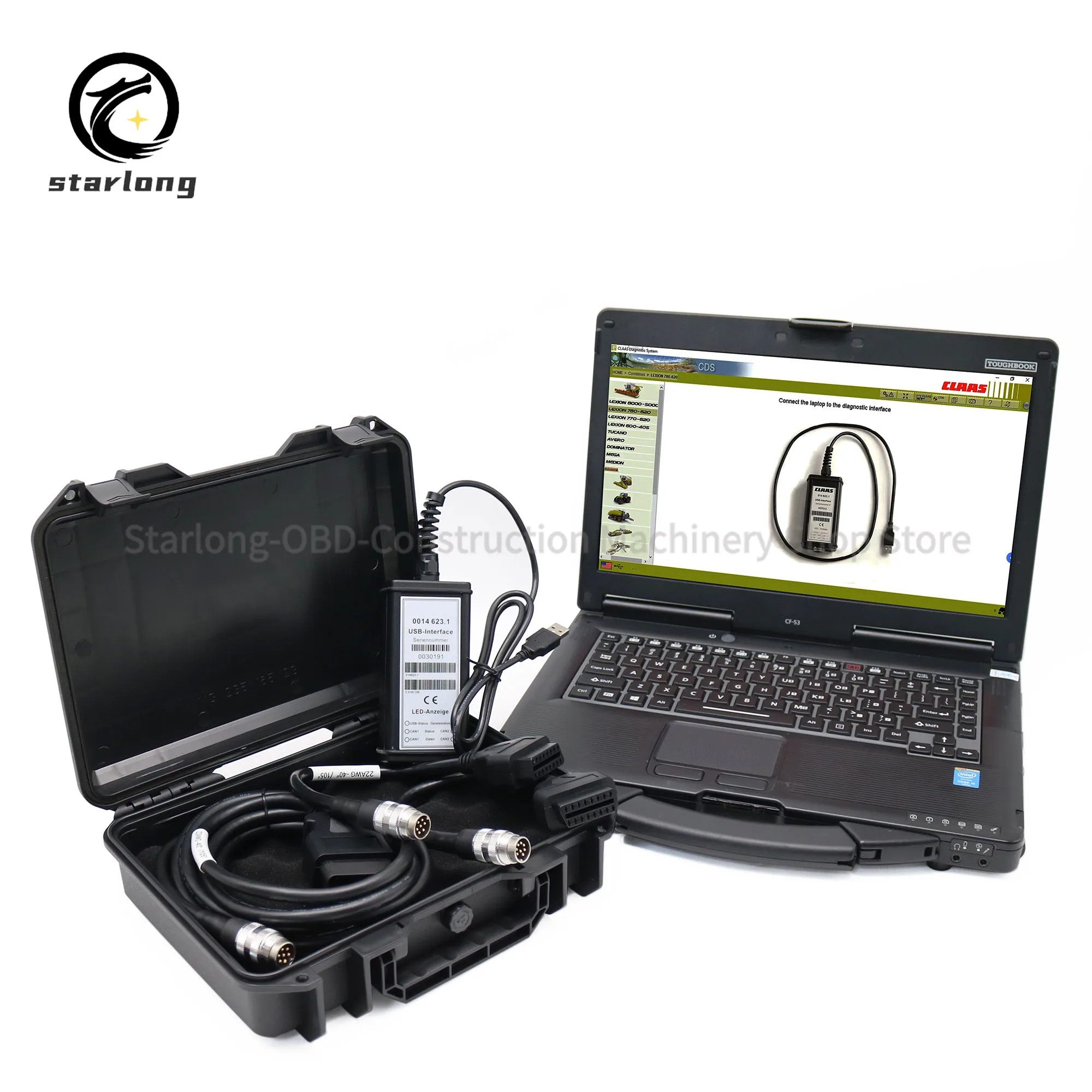 For CLAAS CANBUS MetaDiag CDS + Manual + Spare Parts Truck Tractor Agricultural Building Interface For CLASS Diagnostic Tool