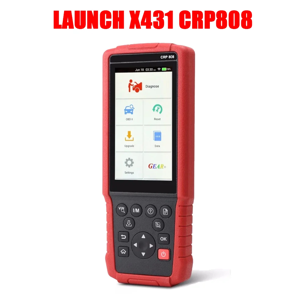 New Launch X431 CRP808 Full System OBD2 Diagnostic Tool Multi-languages Code Reader Scanner OBDII Read and Clear DTCs