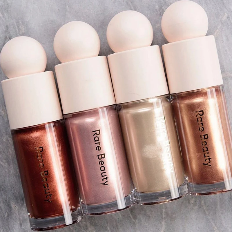 Beleza rara luz positiva contorno líquido luminizador destaque contorno líquido blush maquiagem rosto shimmer brilho batom maquiagem