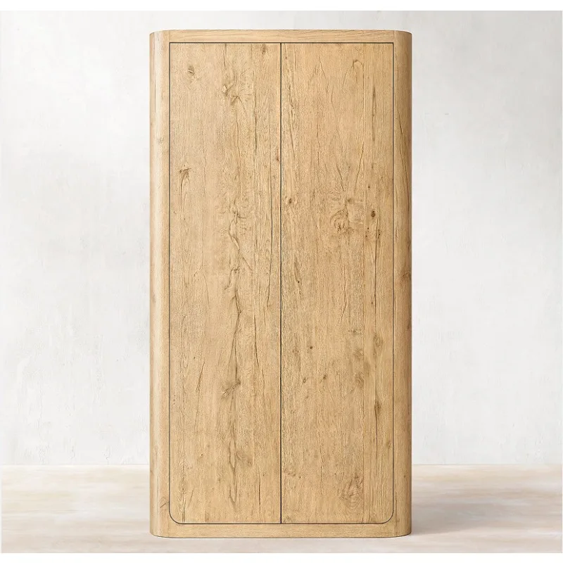 

American Furniture Solid Wood Wabi Wind Bookcase Living Room Decoration Modern Simple Bedroom