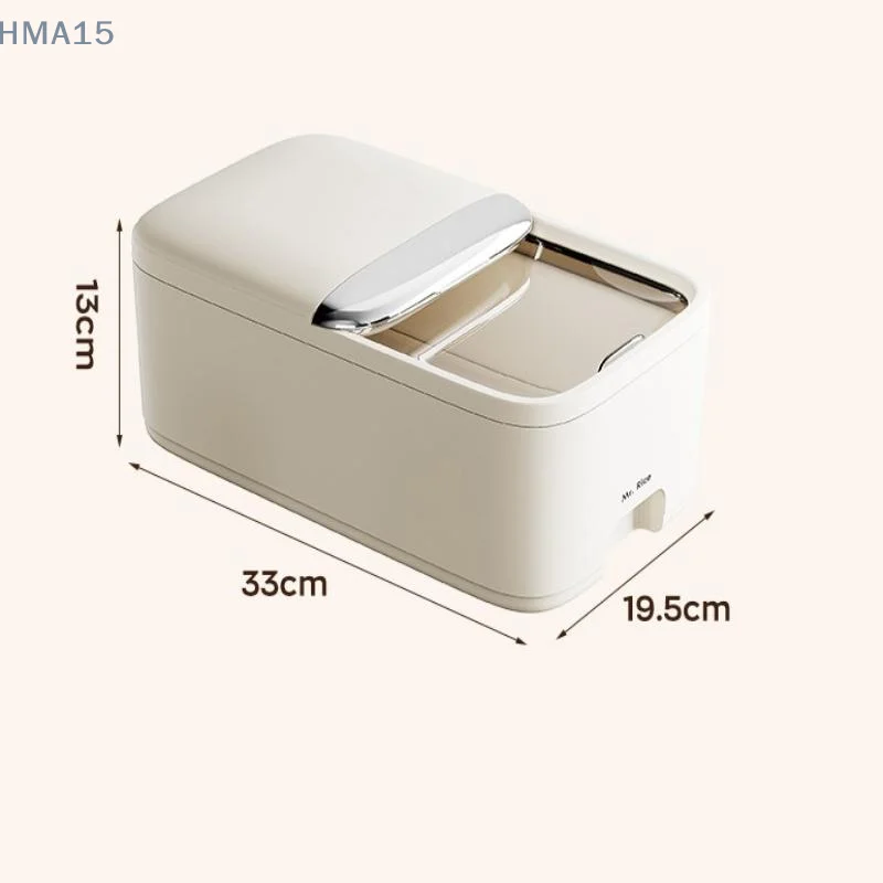 

[M] 10 кг ящик для хранения риса для дома с крышкой, защита от насекомых, влагостойкая коробка для риса, герметичная банка для зерна, кухонный контейнер для хранения сухого зерна