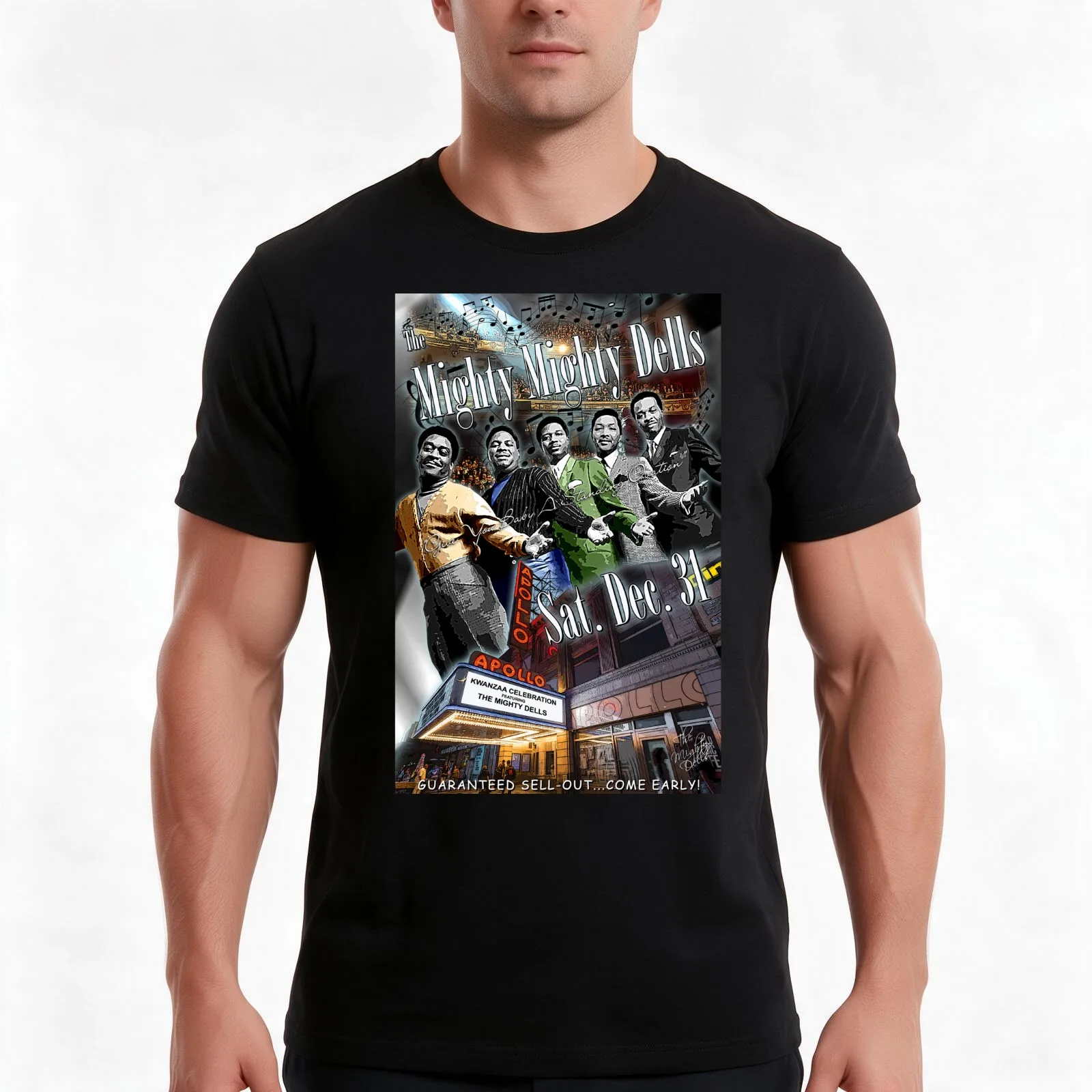The Dells Give Your Baby A Standing Ovation D-2 Shirt T-Shirt, Summer Casual Cotton Tee, Oversized Streetwear Tops, 100% Cotton