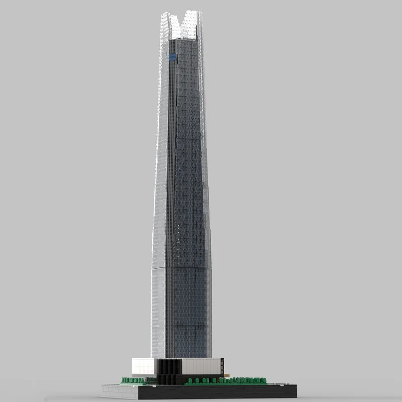 Moc Bouwstenen Modulaire Wereldtoren Ver 2 op 1/650e Schaal Model Technologie Blokken Kerst DIY Speelgoed Bouw Geschenken