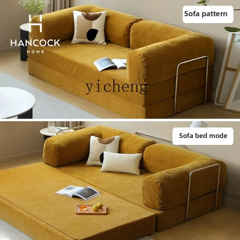 أريكة سرير HXL قابلة للطي للجلوس والاستلقاء، سرير مزدوج الأغراض طوال الليل، أريكة قماشية وحدات متعددة الوظائف #2