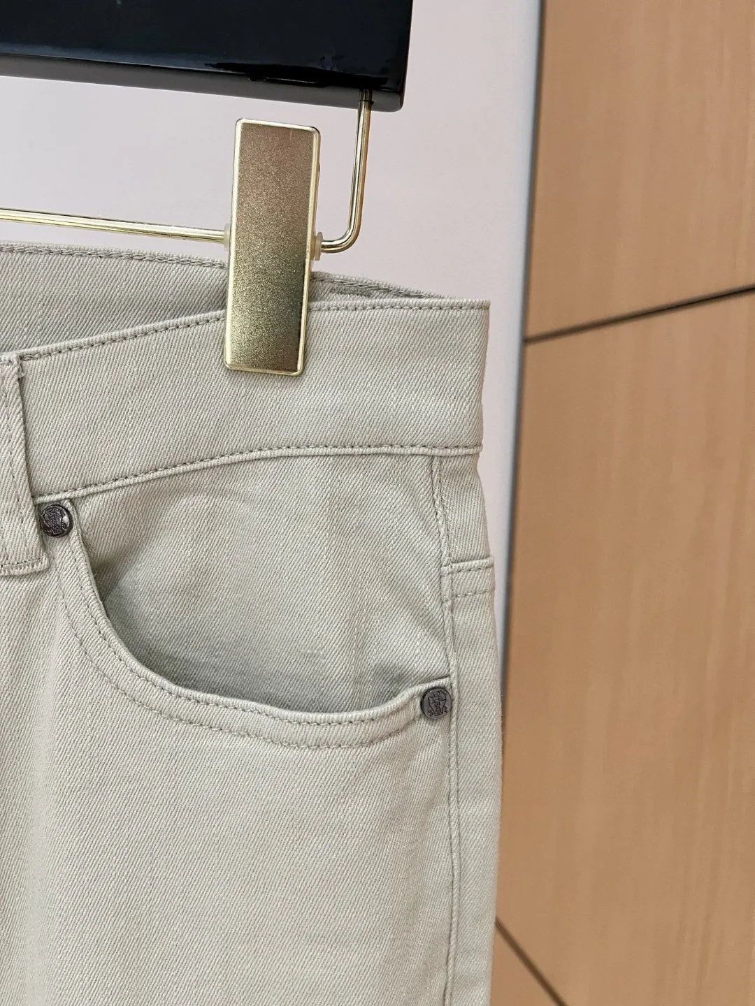 BC Celana jeans lurus kecil slim fit sederhana tipis gaya uang lama Italia 25ss