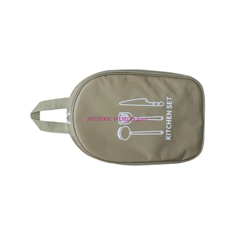 Waterproof Cooking Utensil Organizers Bag Cookware Bag Storage for Camping Travel A2BB