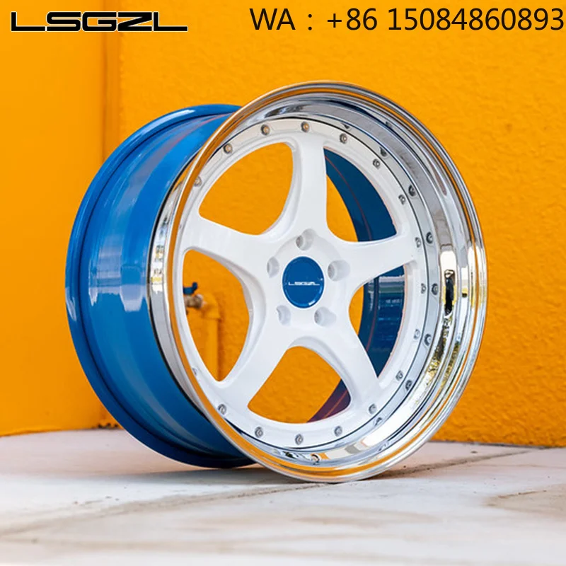 18-24 Inch Two-pieces Polished Brushed Forged Wheels Retro Classic Old Car Custom Auto Modification Accessories