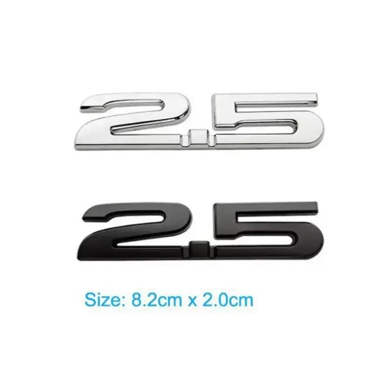 2.0 2.5 Digital Car stickers for Mazda Tail Rear Trunk Modification Accessories Displacement Number Body Side Decorative Decals