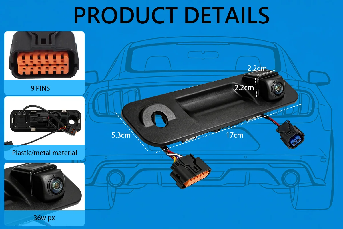 Auto-Parkassistent-Rückfahrkamera 95760-E6201 Passend für Hyundai Sonata 2015-2017 Ersetzt 95760E6201 Rückfahrkamera – Detail 5
