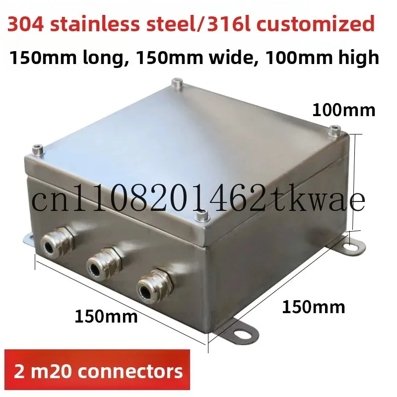 

Распределительная коробка из нержавеющей стали для улицы, непромокаемая, кабельная коробка, трехзащитная британская клемма, защитная коробка на заказ 316,