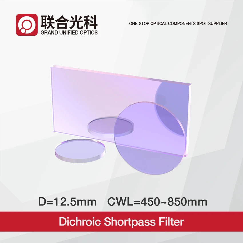 450nm 500nm 550nm 600nm 650nm 700nm 750nm 800nm 850nm Shortpass Optical Dichroic Filter