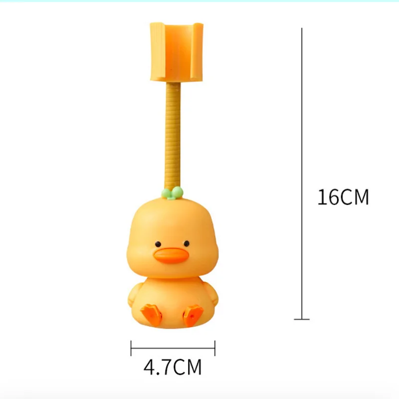 1PCS Dusche Halterung Dusche Stehen Kein Stanzen 360 Grad Einstellbar Badezimmer Düse Festen Basis Tier Cartoon Dusche Lagerung rack