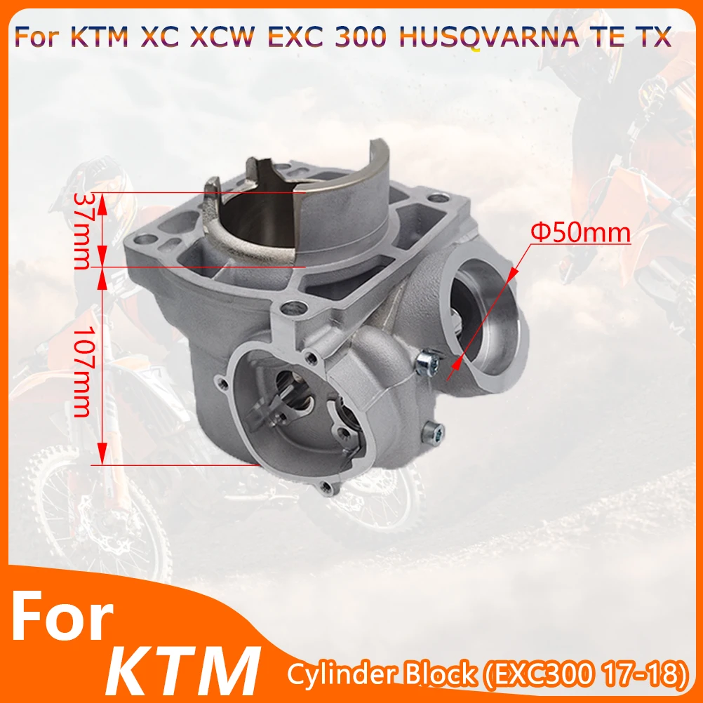 OTOM Air Cylinder Block For KTM XC300 XC300 XCW300 HUSQVARNA ETE300 TX300 2017-2018 Motorcycle Engine Accessoies 72MM Aluminum