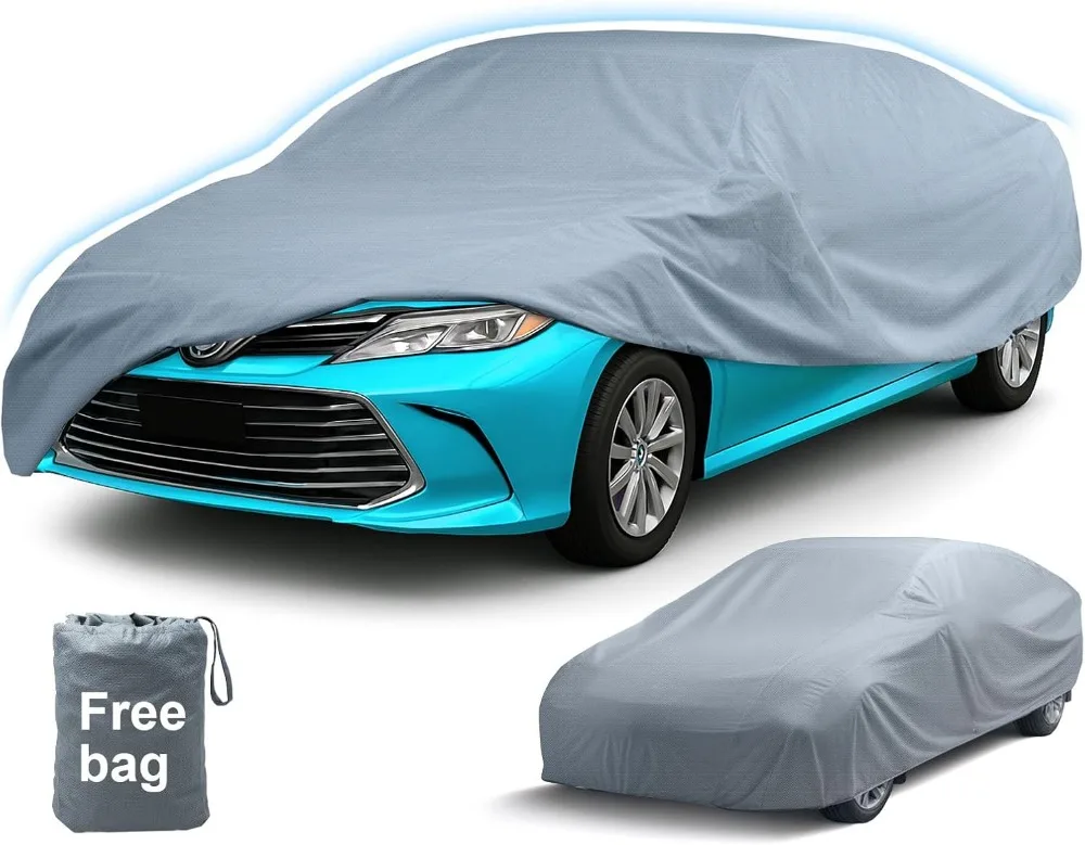 

All-Weather Car Covers for Sedans 196"-205", Waterproof, Breathable, Indoor and Outdoor Use