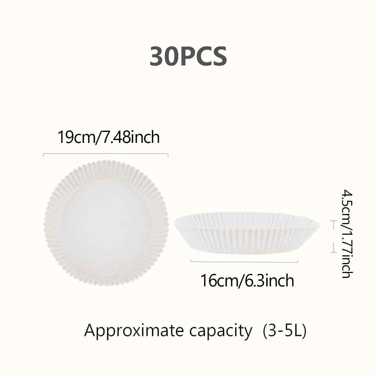 white 30pcs