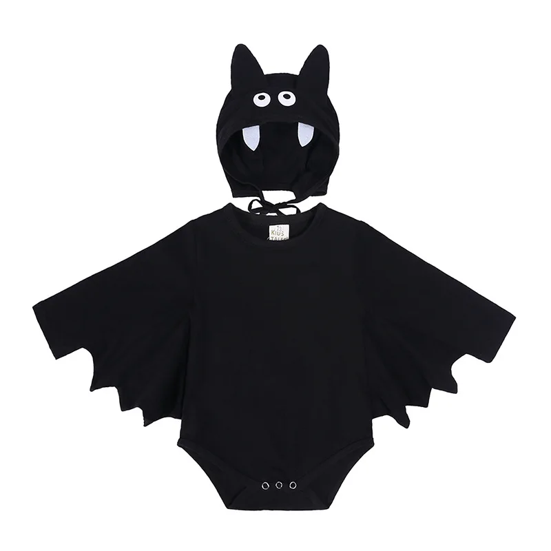 Umorden Ins Korea Style Bat Baby Costume for Baby Boys Girls Halloween Clothes Fantasia Romper Hat 2pcs/set 3M 6M 9M 12M 18M