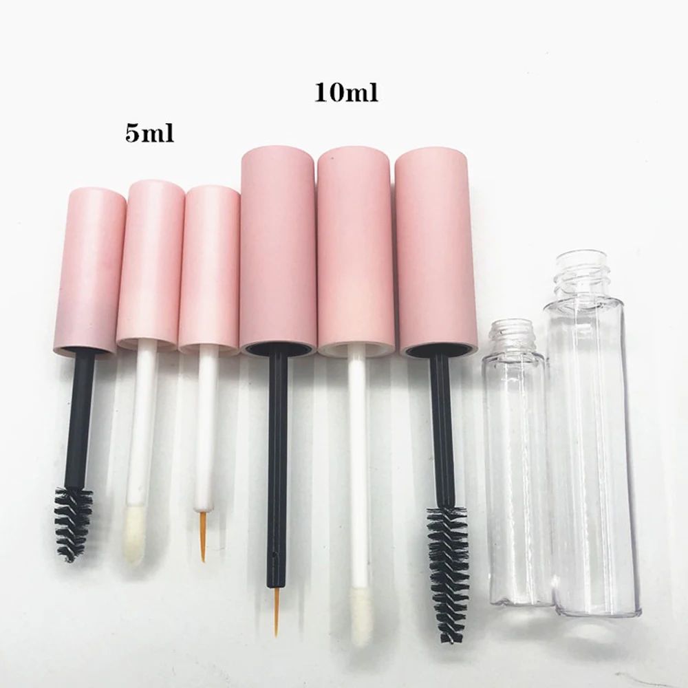 

Lip Gloss Tube 1.5ml 5ml 10ml Empty Pink Cap Lipgloss Mascara Tube Eyelash Tube Lip Gloss Bottle Packaging Lipgloss Container